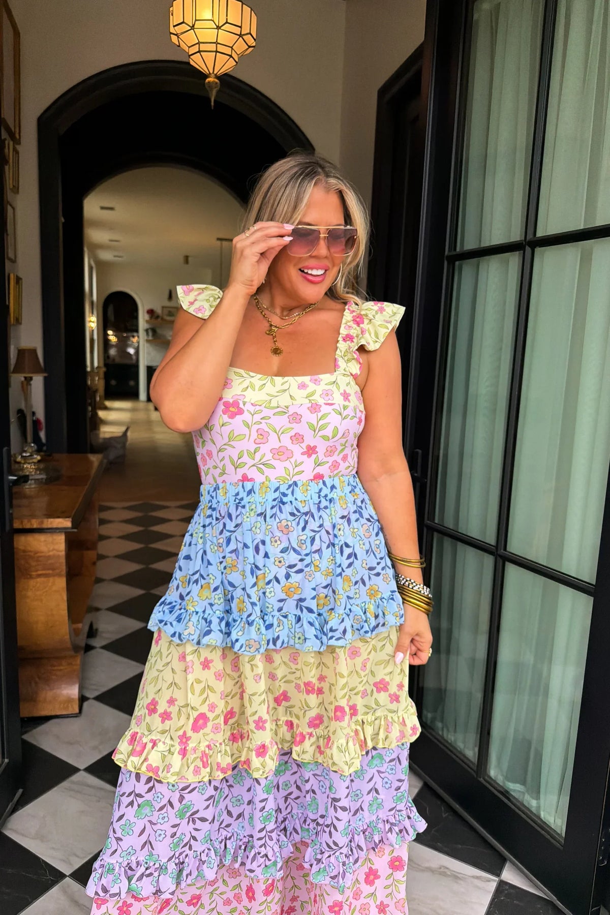 PREORDER: Floral Rainbow Swim Set-Womens-Stay Foxy Boutique, Florissant, Missouri