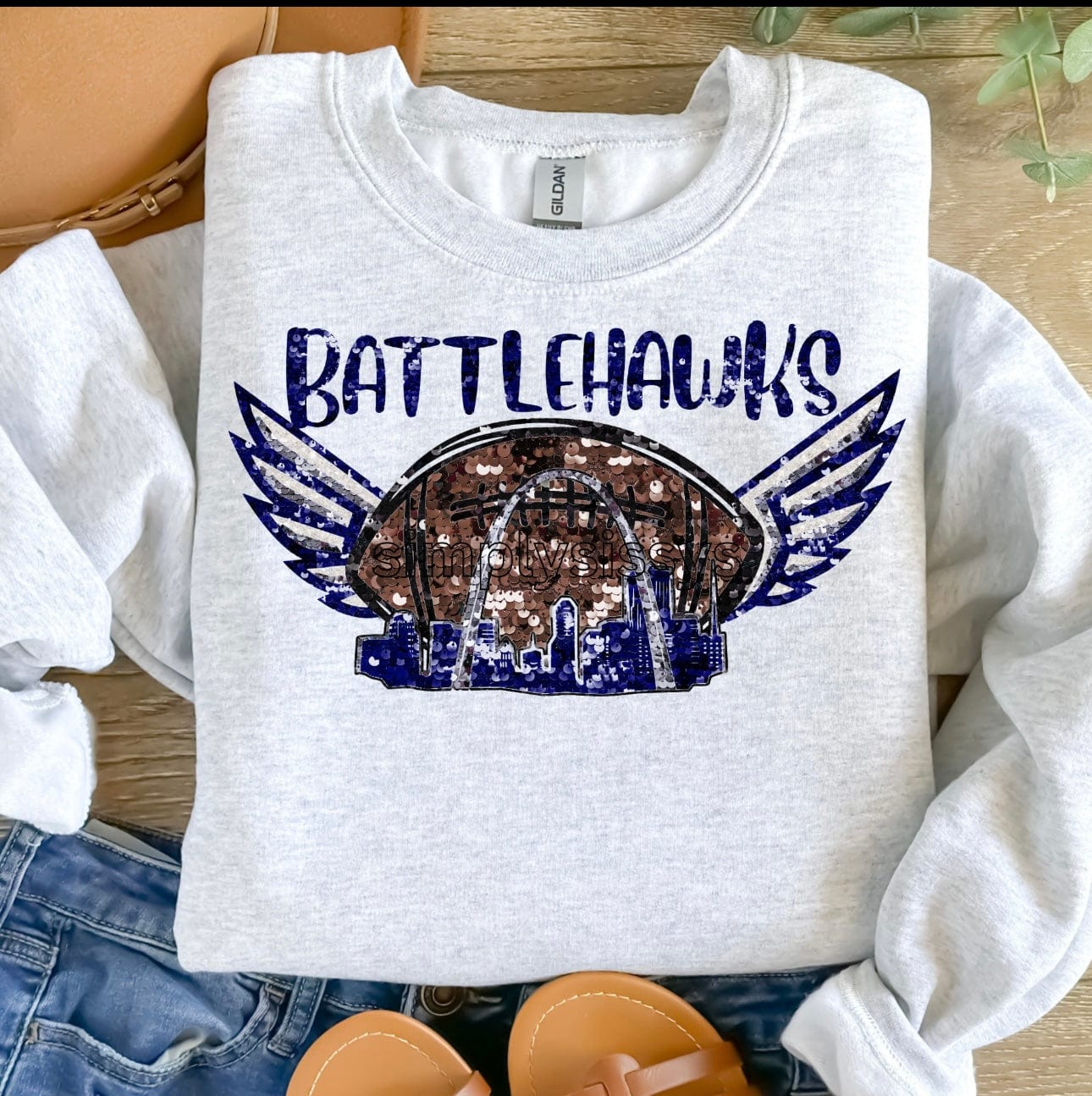 Hawks Graphic T-Graphic T-Stay Foxy Boutique, Florissant, Missouri