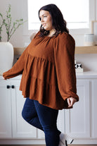 Falling Into You Tiered Babydoll Top-Tops-Stay Foxy Boutique, Florissant, Missouri