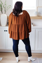 Falling Into You Tiered Babydoll Top-Tops-Stay Foxy Boutique, Florissant, Missouri