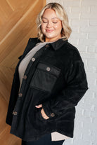 Fantastic in Fleece Jacket in Black-Layers-Stay Foxy Boutique, Florissant, Missouri