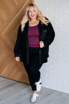 Fantastic in Fleece Jacket in Black-Layers-Stay Foxy Boutique, Florissant, Missouri