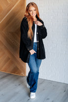 Fantastic in Fleece Jacket in Black-Layers-Stay Foxy Boutique, Florissant, Missouri