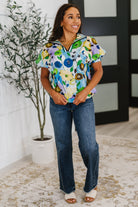 Fielding Questions Floral Top-Womens-Stay Foxy Boutique, Florissant, Missouri