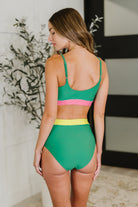 Fiji Color Block Swim Top-Swimwear-Stay Foxy Boutique, Florissant, Missouri