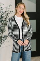 Finagle Your Way Striped Cardigan-Womens-Stay Foxy Boutique, Florissant, Missouri