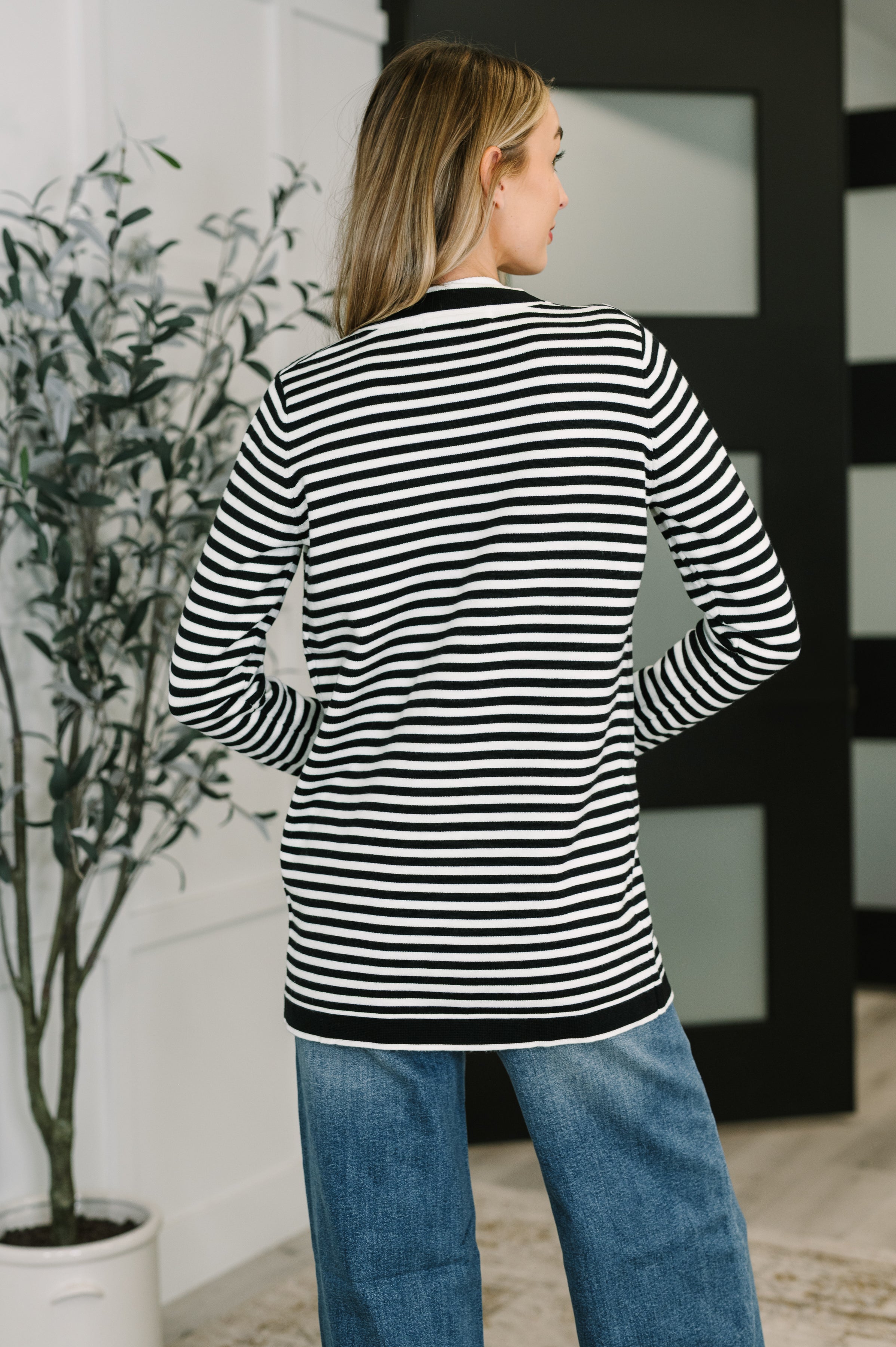 Finagle Your Way Striped Cardigan-Womens-Stay Foxy Boutique, Florissant, Missouri