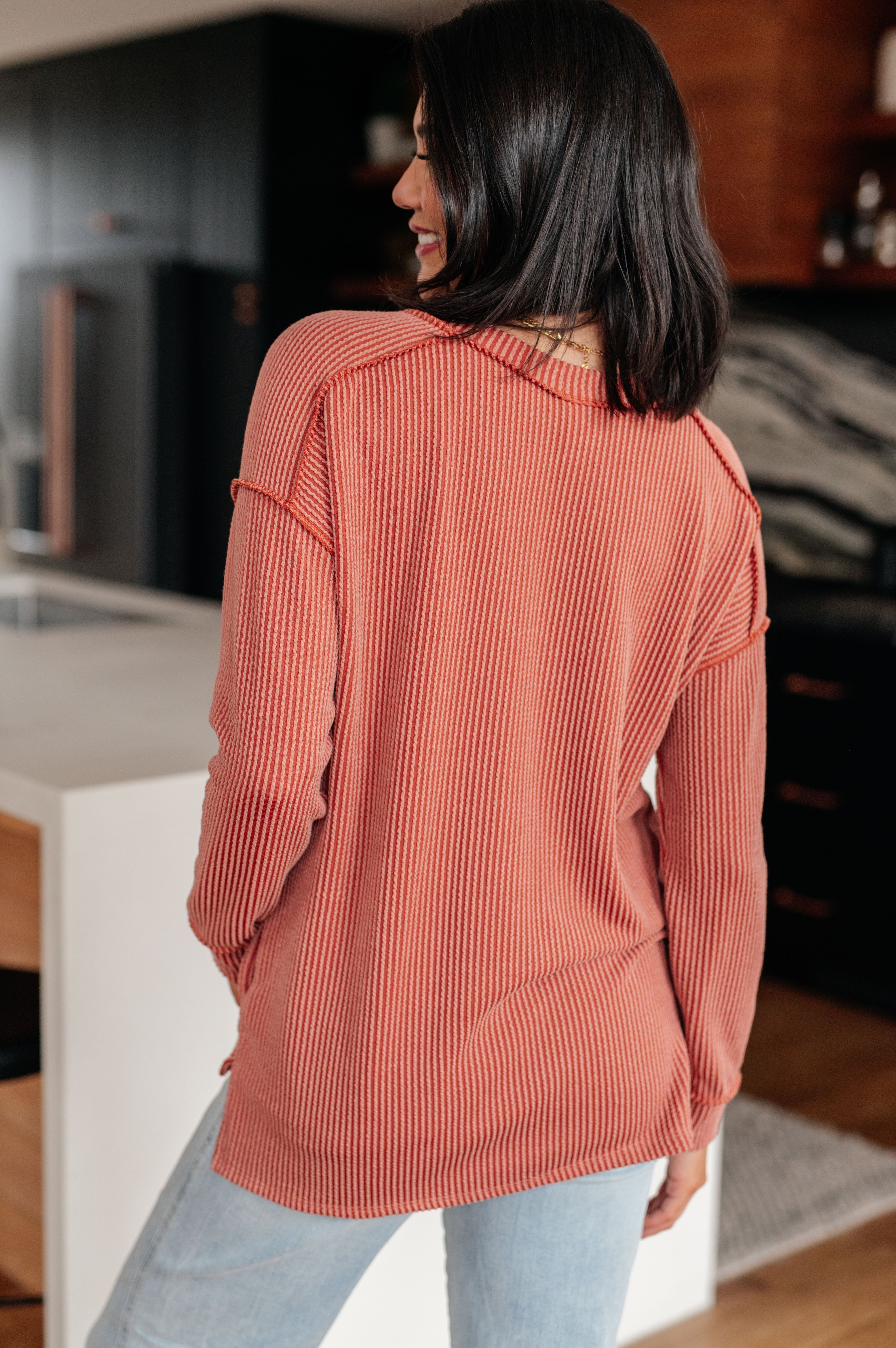 First and Foremost Rib Knit Top-Tops-Stay Foxy Boutique, Florissant, Missouri