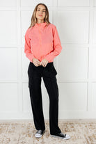 Fit Happens Nylon Tennis Jacket in Coral Rose-Layers-Stay Foxy Boutique, Florissant, Missouri