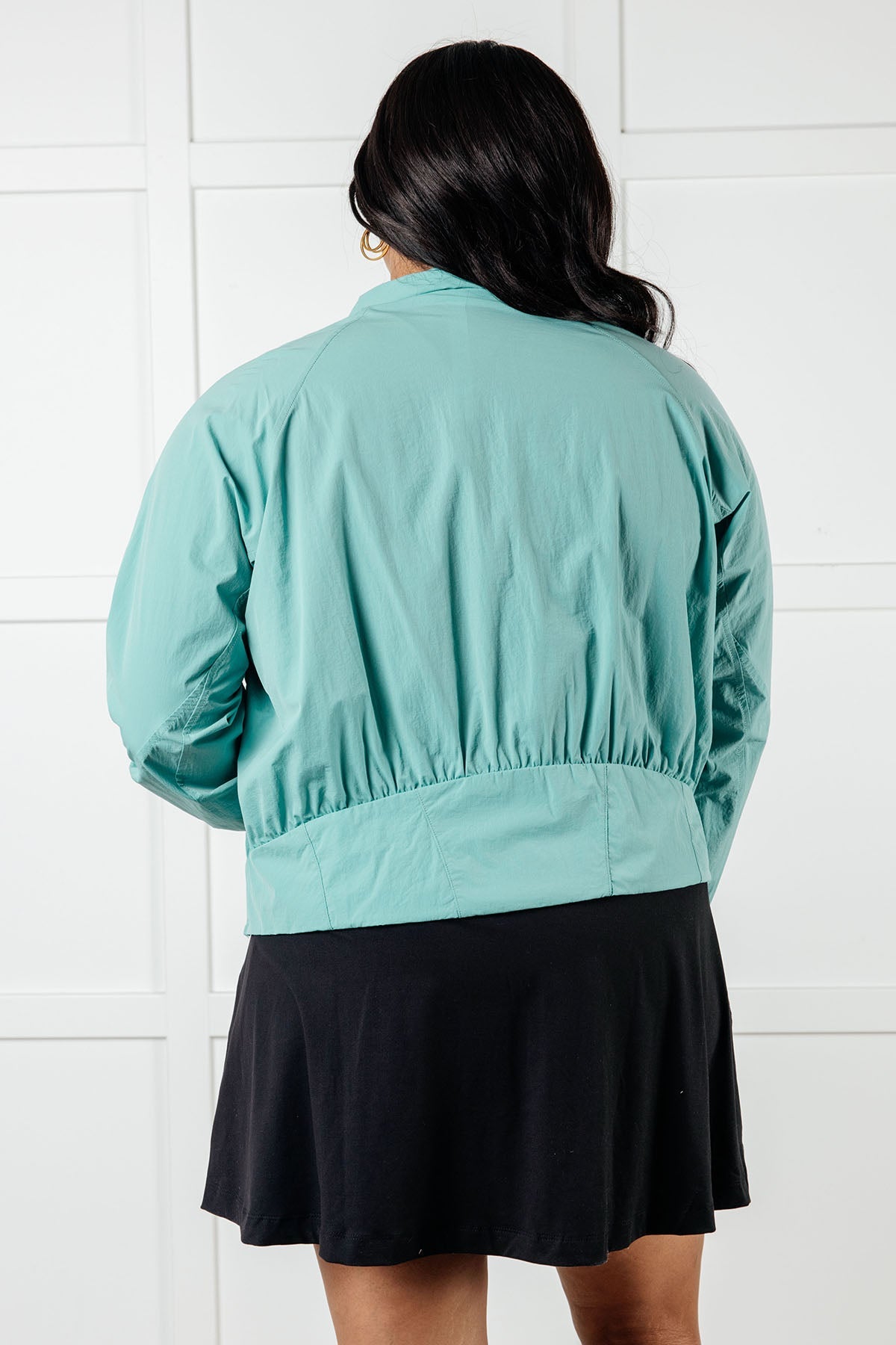 Fit Happens Nylon Tennis Jacket in Tidal Wave-Layers-Stay Foxy Boutique, Florissant, Missouri