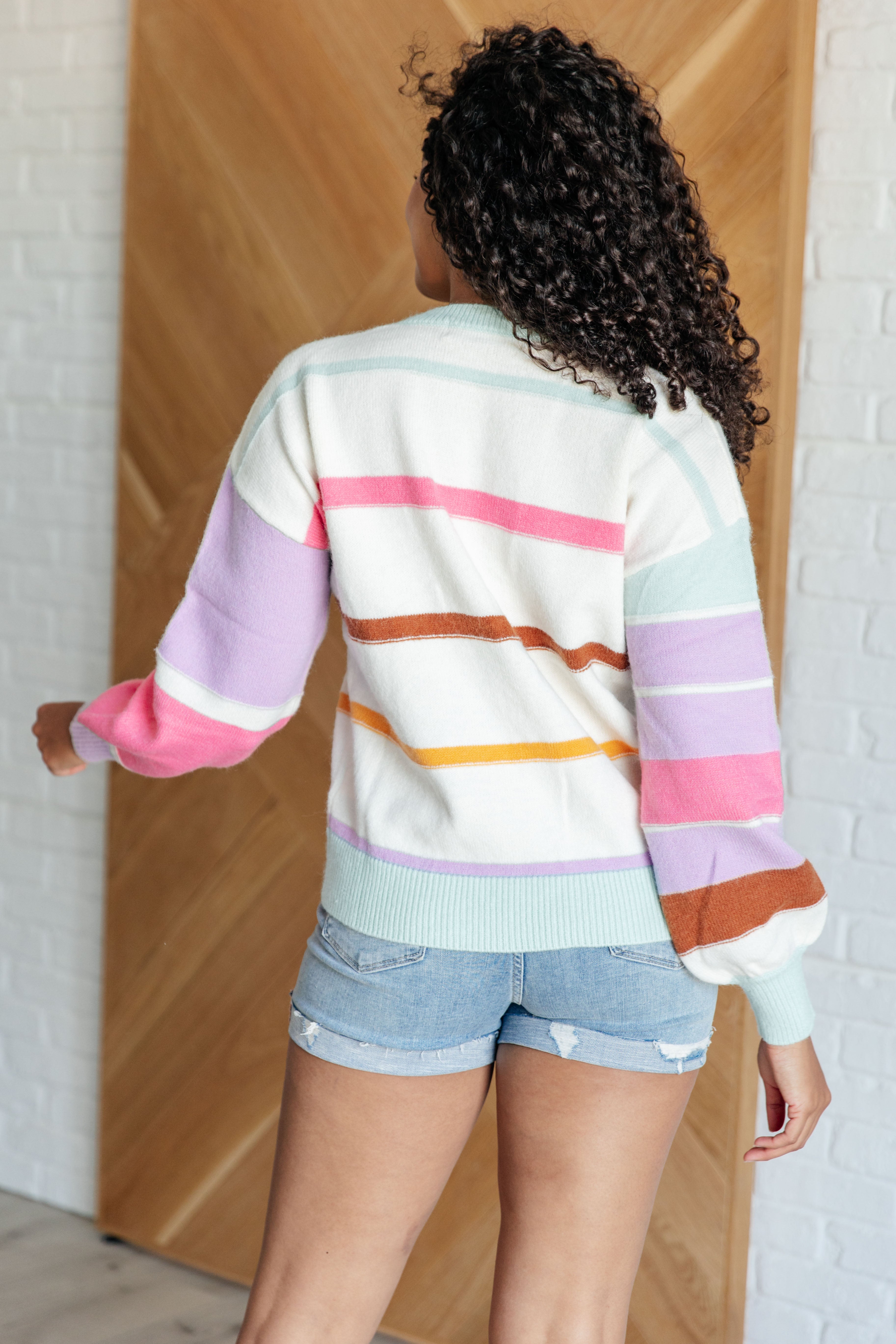 Flawless Features Striped Sweater-Tops-Stay Foxy Boutique, Florissant, Missouri