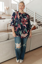 Float On Floral Top-Tops-Stay Foxy Boutique, Florissant, Missouri