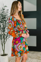 Floral Affairs Scoop Neck Dress-Womens-Stay Foxy Boutique, Florissant, Missouri