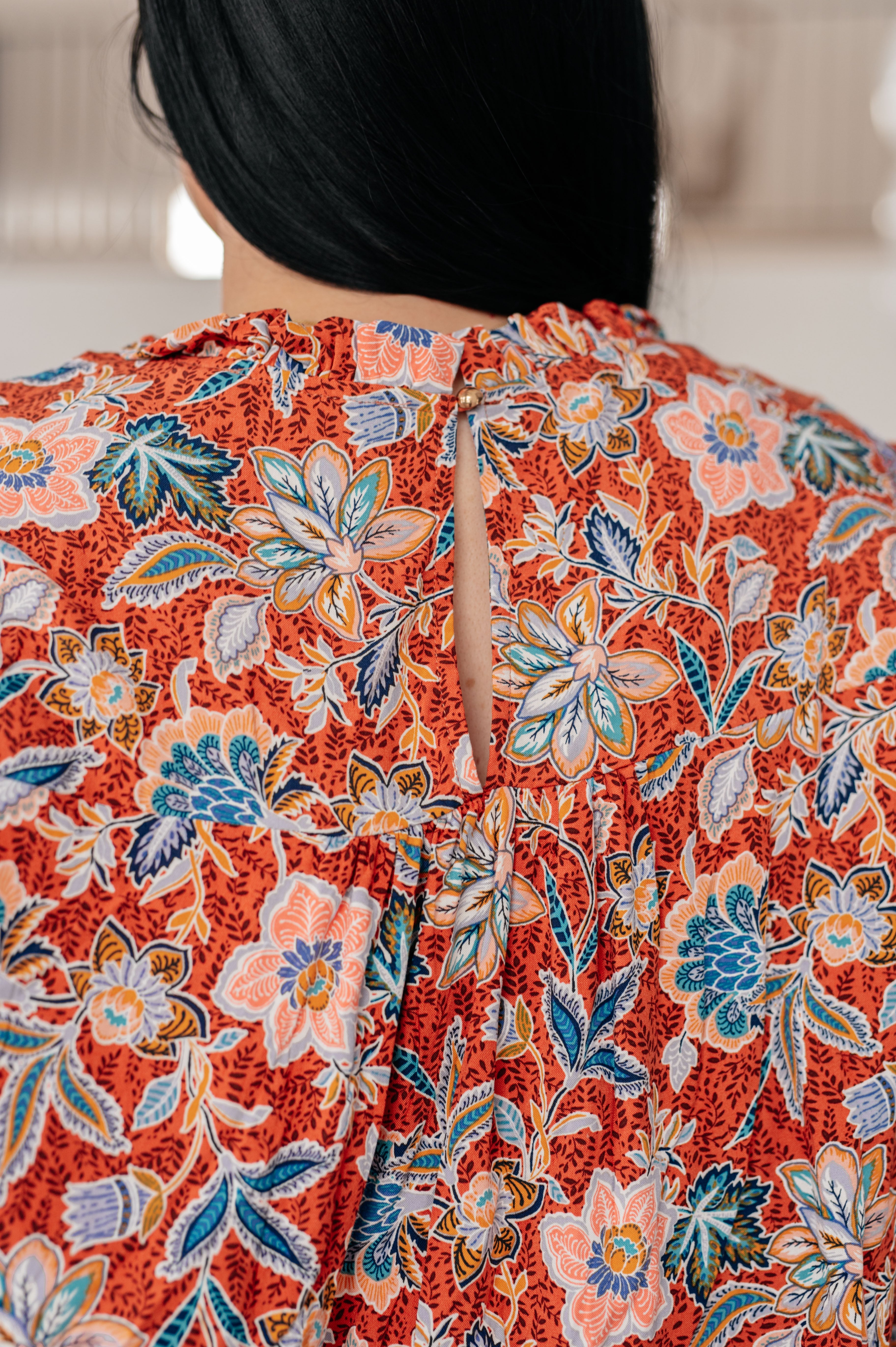Floral Delight Blouse-Blouses-Stay Foxy Boutique, Florissant, Missouri