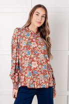 Floral Delight Blouse-Blouses-Stay Foxy Boutique, Florissant, Missouri