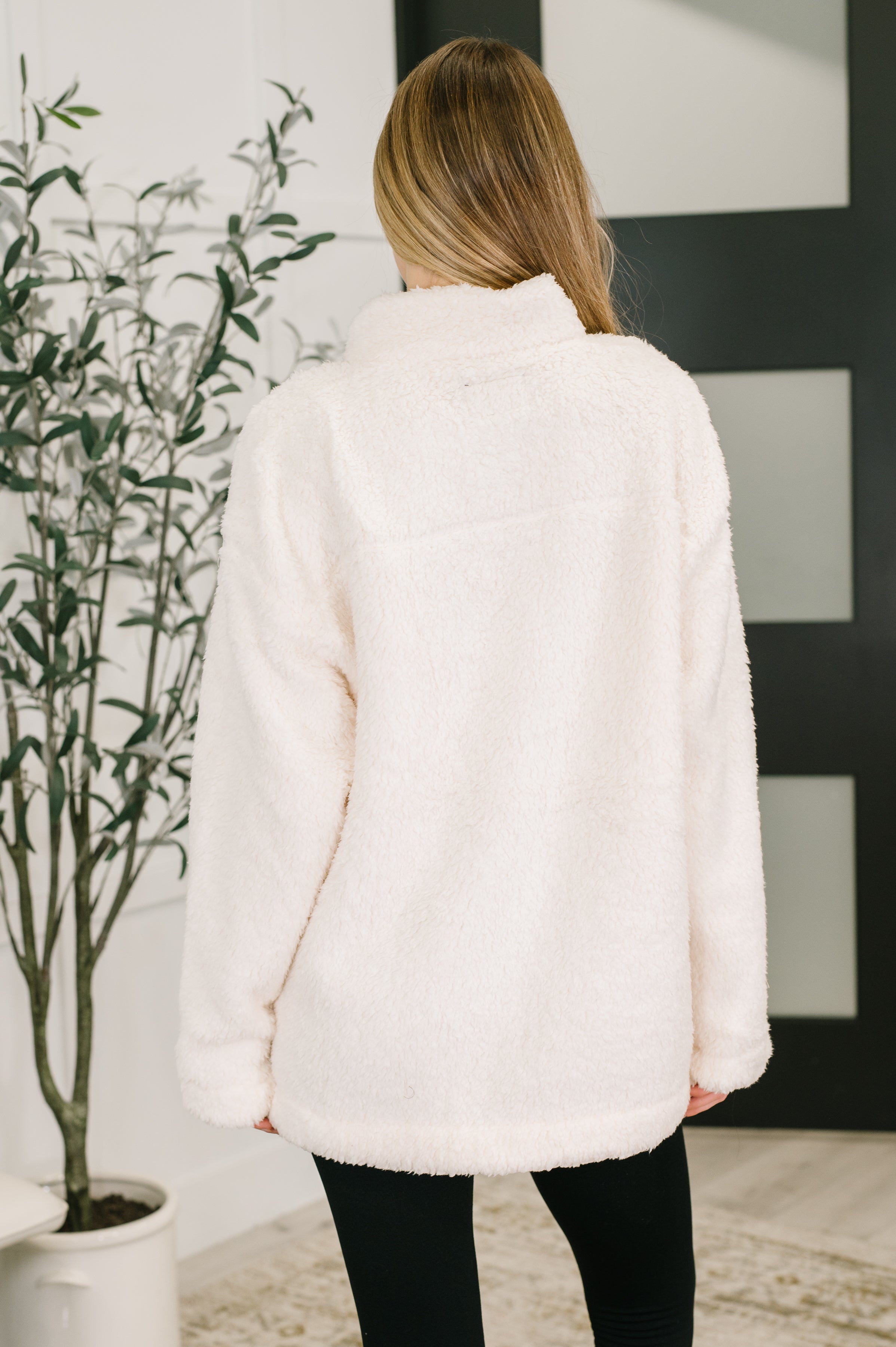 Fluffy Flurry Snap Button Pullover-Womens-Stay Foxy Boutique, Florissant, Missouri