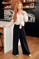 For You I Do Button Up Blouse-Tops-Stay Foxy Boutique, Florissant, Missouri