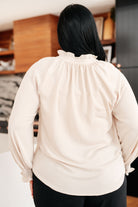 For You I Do Button Up Blouse-Tops-Stay Foxy Boutique, Florissant, Missouri
