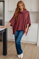 Forgive Me Cowl Neck Poncho-Layers-Stay Foxy Boutique, Florissant, Missouri