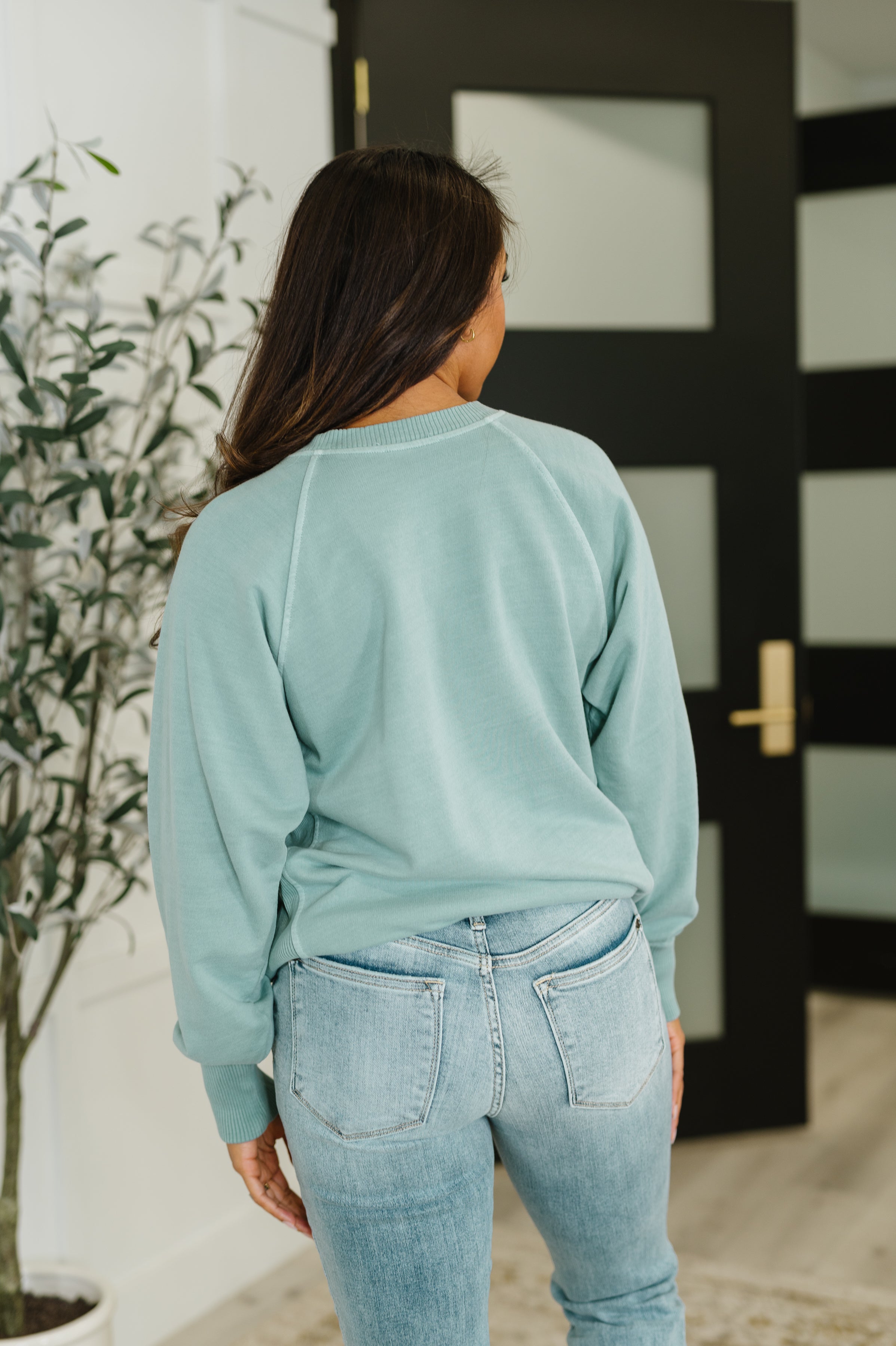 For the Experience Relaxed Pullover in Ash Blue-Womens-Stay Foxy Boutique, Florissant, Missouri