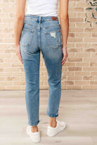 Frankie High Waist Distressed Boyfriend Jeans-Womens-Stay Foxy Boutique, Florissant, Missouri