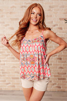 Free Spirited Mixed Print Tank-Tops-Stay Foxy Boutique, Florissant, Missouri