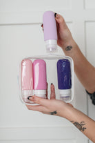 From Here to There Toiletry Travel Bottles in Lavender-Health & Beauty-Stay Foxy Boutique, Florissant, Missouri