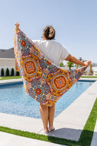 Luxury Beach Towel in Boho Medallions-Home & Decor-Stay Foxy Boutique, Florissant, Missouri