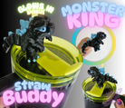 MONSTER KING-3D PRINTED STRAW BUDDY-GLOW IN THE DARK-Stay Foxy Boutique, Florissant, Missouri