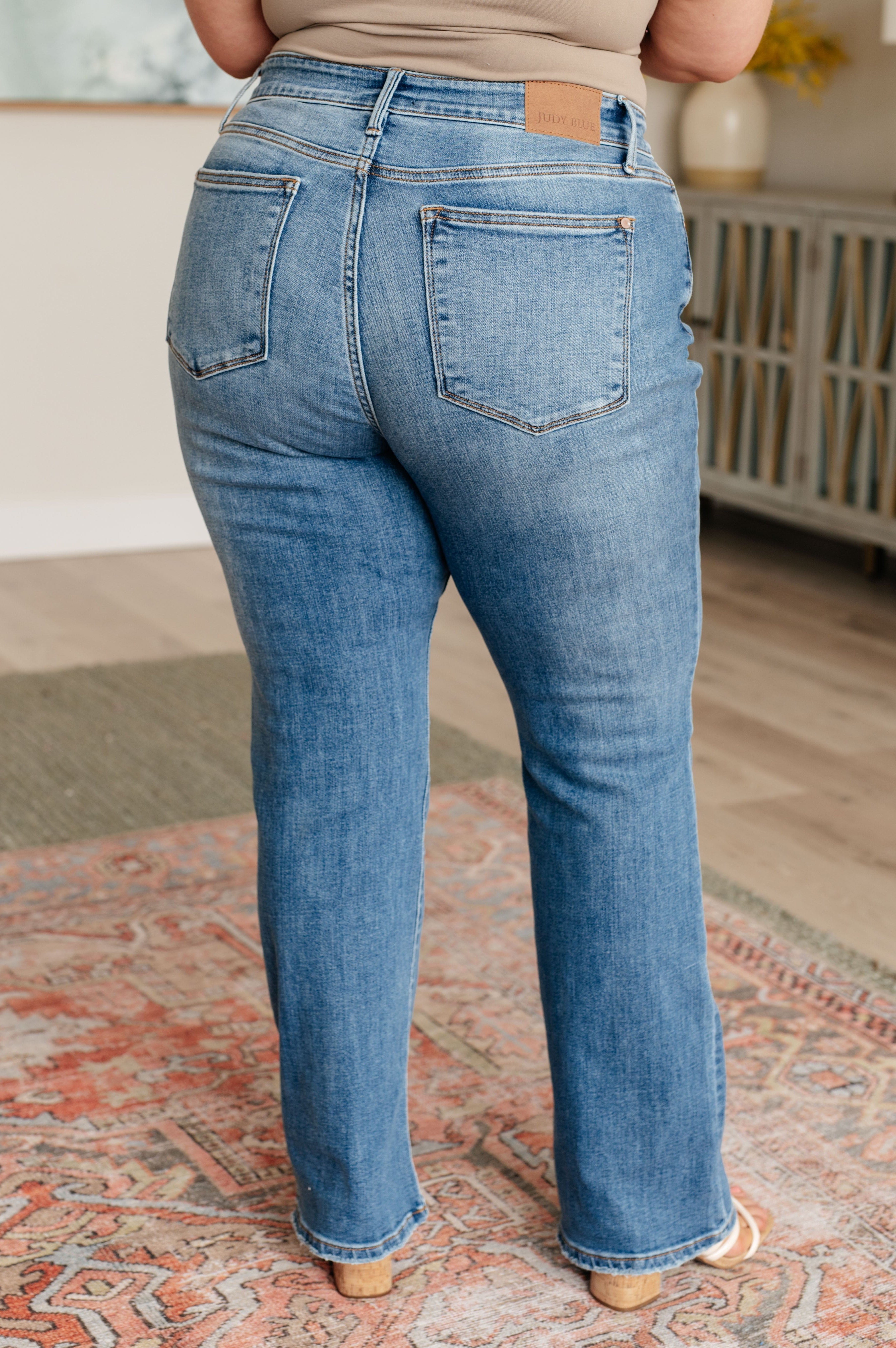 Genevieve Mid Rise Vintage Bootcut Jeans-Womens-Stay Foxy Boutique, Florissant, Missouri