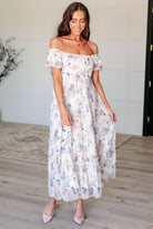 Gentle Yet Strong Balloon Sleeve Floral Dress-Dresses-Stay Foxy Boutique, Florissant, Missouri