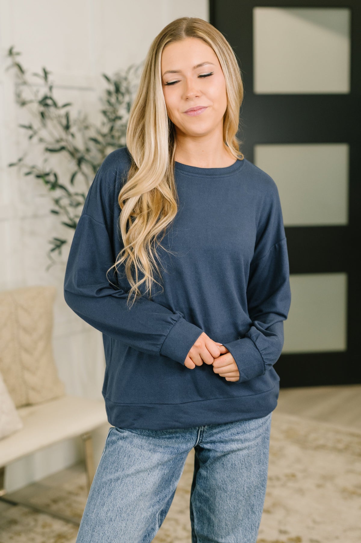 Genuine Interest Long Sleeve Top-Womens-Stay Foxy Boutique, Florissant, Missouri