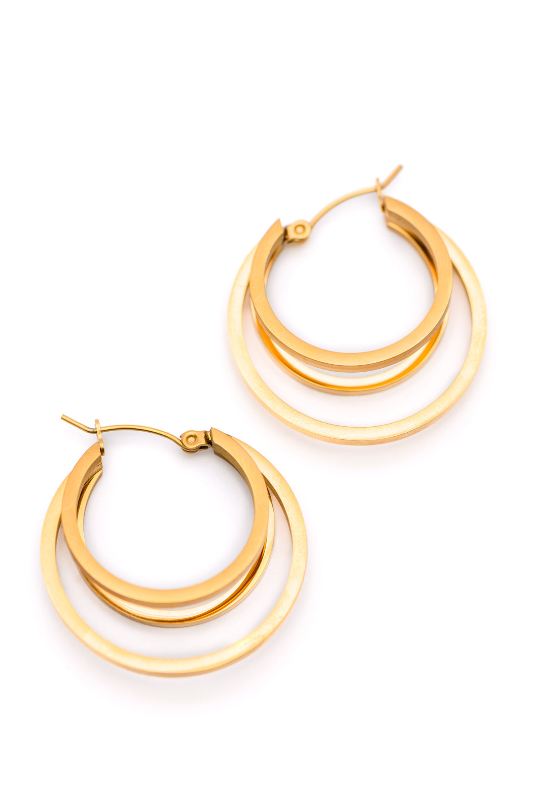 Get In Line Hoop Earrings-Accessories-Stay Foxy Boutique, Florissant, Missouri