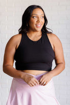 Get Moving Racer Back Crop Tank-Athleisure-Stay Foxy Boutique, Florissant, Missouri