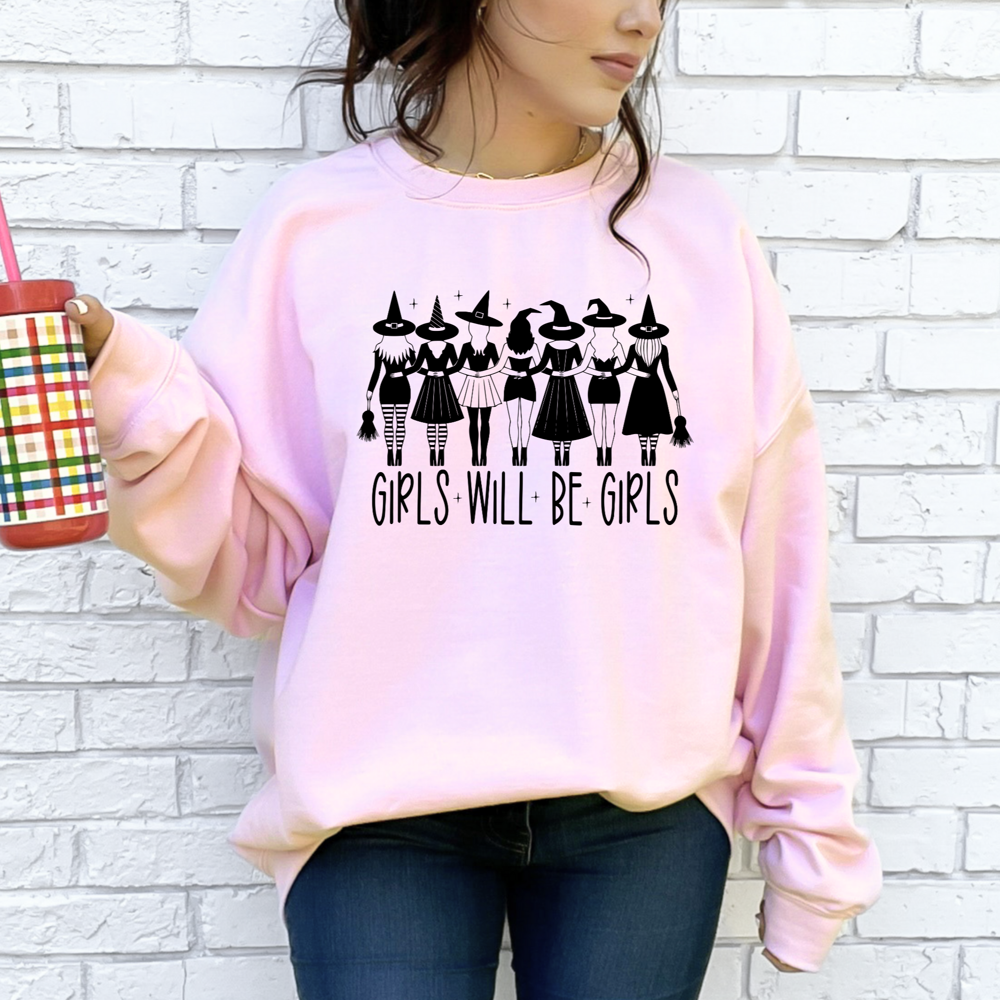 Girls Will Be Girls Sweatshirt in Two Colors-Womens-Stay Foxy Boutique, Florissant, Missouri