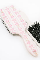 Girly Girl Bow and Floral Hair Brush-Womens-Stay Foxy Boutique, Florissant, Missouri
