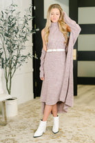 Glam Dress and Cardigan Set in Wine-Womens-Stay Foxy Boutique, Florissant, Missouri