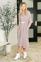 Glam Dress and Cardigan Set in Wine-Womens-Stay Foxy Boutique, Florissant, Missouri