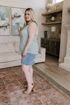 Good For You Ruffle Detail Tank-Tops-Stay Foxy Boutique, Florissant, Missouri