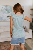 Good For You Ruffle Detail Tank-Tops-Stay Foxy Boutique, Florissant, Missouri