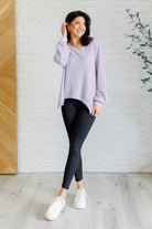 Good Things Are Coming V-Neck Top in Lavender-Tops-Stay Foxy Boutique, Florissant, Missouri