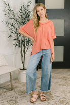 Growing Restless V-Neck Tee in Coral-Womens-Stay Foxy Boutique, Florissant, Missouri