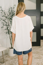 Growing Restless V-Neck Tee in White-Womens-Stay Foxy Boutique, Florissant, Missouri