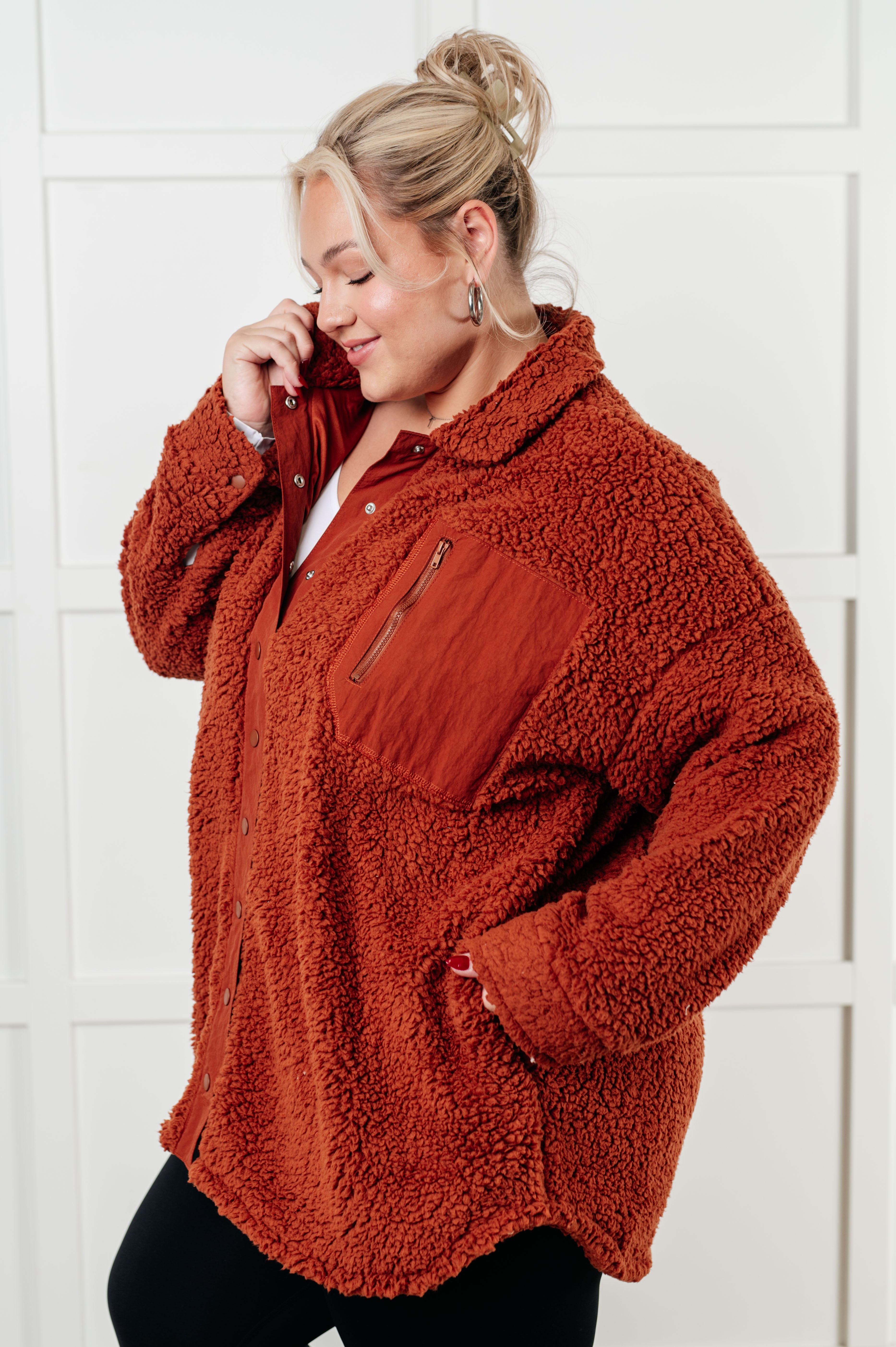 Growing Up Great Sherpa Jacket-Layers-Stay Foxy Boutique, Florissant, Missouri
