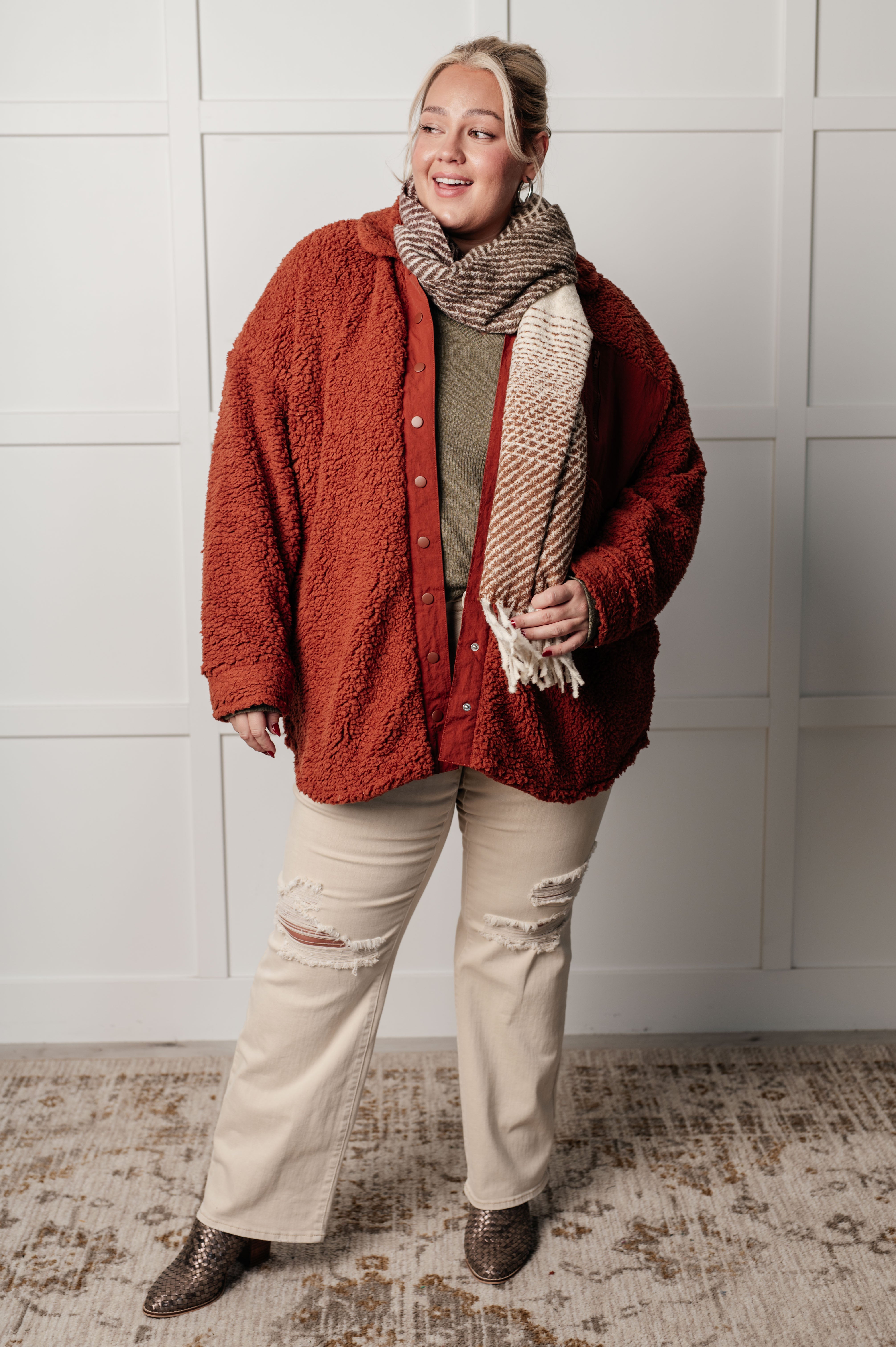 Growing Up Great Sherpa Jacket-Layers-Stay Foxy Boutique, Florissant, Missouri