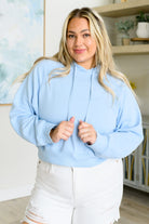 Had Me in the First Half Pullover Hoodie in Sky Blue-Tops-Stay Foxy Boutique, Florissant, Missouri