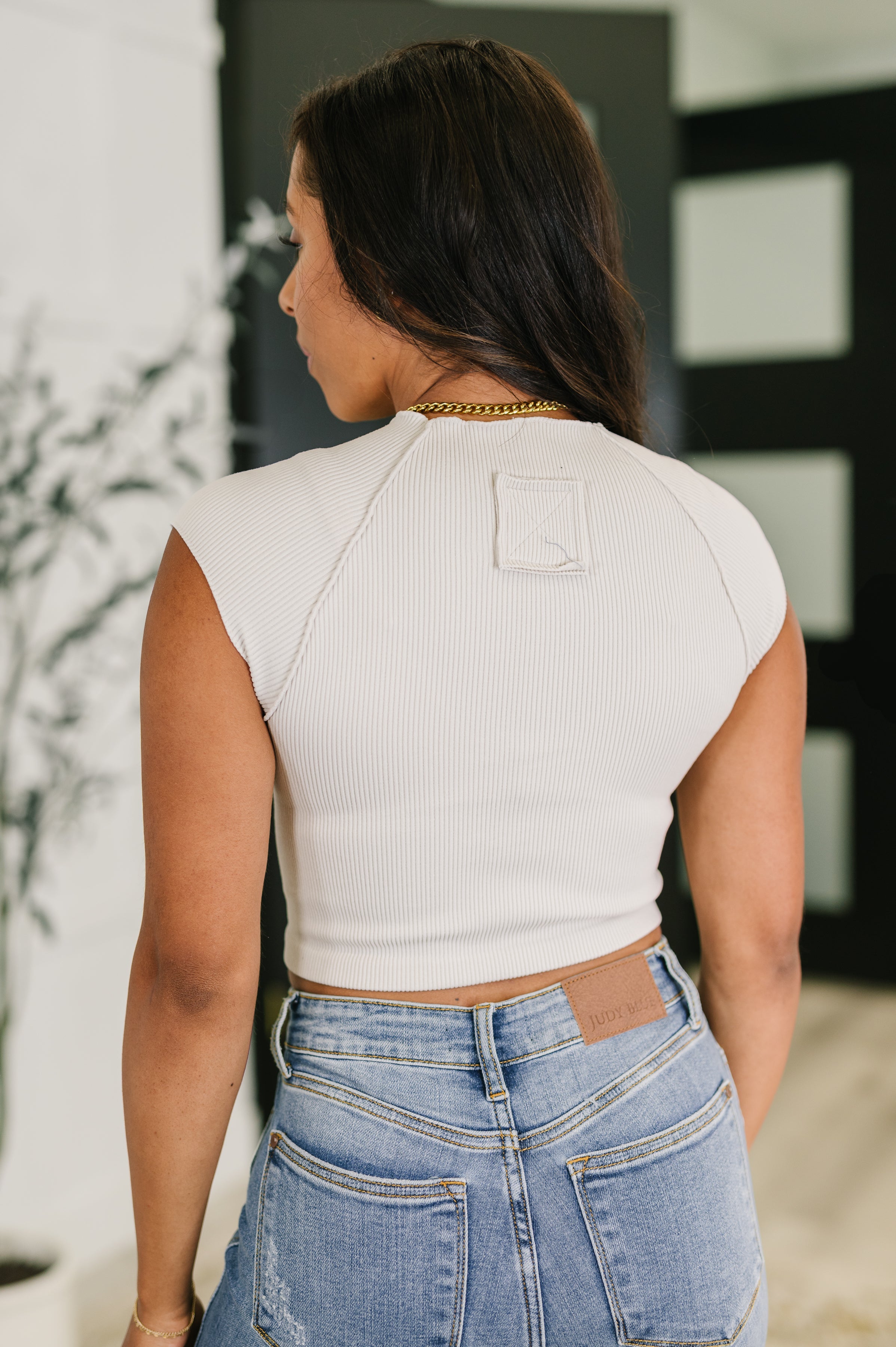 Halfway to Heaven Cropped Top in Sand Beige-Womens-Stay Foxy Boutique, Florissant, Missouri