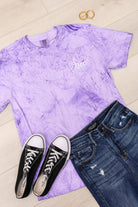 PREORDER: Embroidered Tie Dye Boo Tee-Womens-Stay Foxy Boutique, Florissant, Missouri