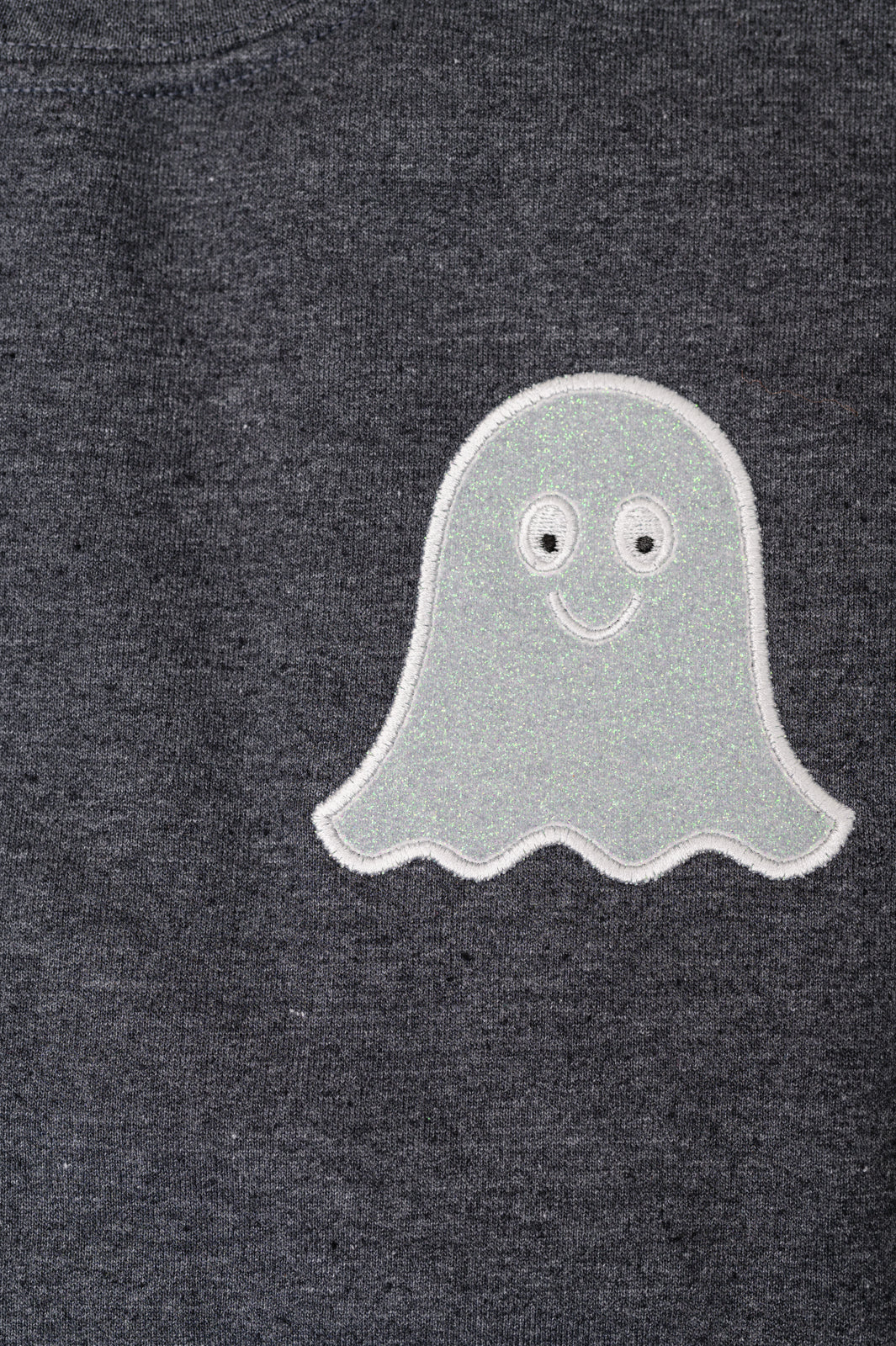 PREORDER: Glow in the Dark Ghost Applique Sweatshirt-Womens-Stay Foxy Boutique, Florissant, Missouri