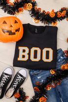 PREORDER: Glow in the Dark Boo Applique Sweatshirt-Womens-Stay Foxy Boutique, Florissant, Missouri